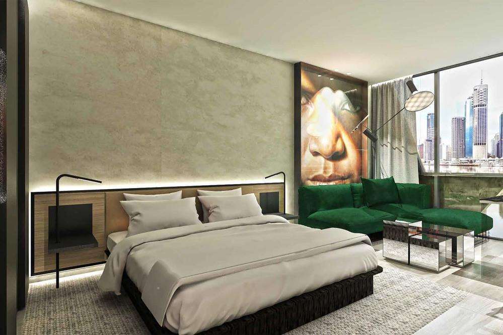 Crystalbrook Vincent Hotel Brisbane Phòng bức ảnh A rendering of a guest room